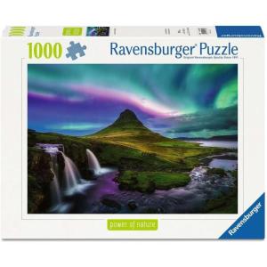 Ravensburger Aurora Over Kirkjufell 1000 Piece Jigsaw Puzzle – Northern Lights Iceland Landscape, Immersive Challenge for Adults & Teens