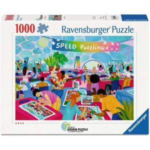 Ravensburger Speed Puzzling 1000 Piece Jigsaw Puzzle – High Energy Competition Scene, Dynamic Challenge for Adults & Families