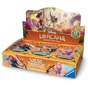 Ravensburger Disney Lorcana TCG: Wilds Unknown Booster Pack Display – 24 Packs with 12 Trading Cards Each – Ideal for Collectors & Disney Fans – Ideal for Ages 8+