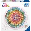 Ravensburger Circle of Colors: Donuts 500 Piece Round Jigsaw Puzzle for Adults | Unique, Vibrant, and Glare-Free | Perfect Interlocking Fit | Ideal for Ages 12 and Up | Model 17346