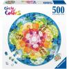 Ravensburger Circle of Colors: Ice Cream 500 Piece Round Jigsaw Puzzle for Adults – 17348 – Every Piece is Unique, Softclick Technology Means Pieces Fit Together Perfectly