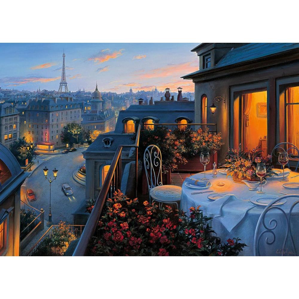 image:imageRavensburger Paris Balcony Jigsaw Puzzle 1000 Unique Pieces Premium Quality Material Softclick Technology Ideal Gift for Puzzle EnthusiastsNew Packaging