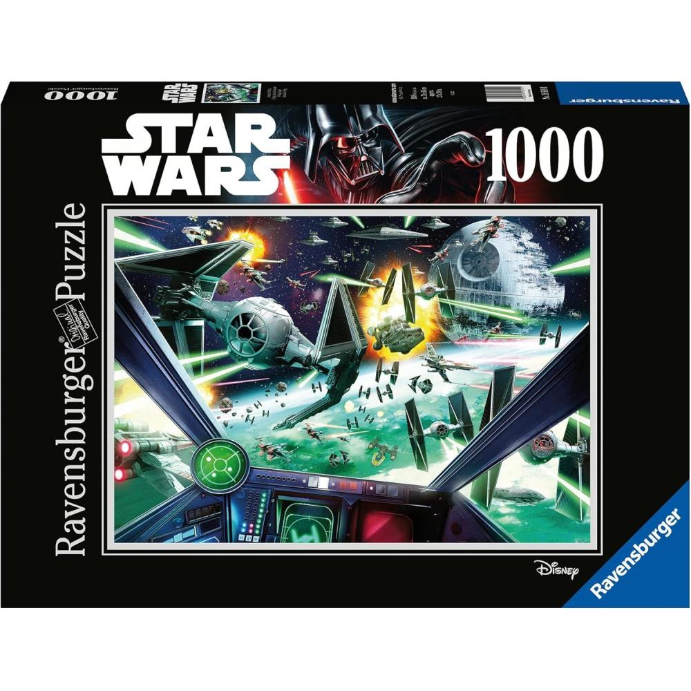 image:imageRavensburger Star Wars XWing Cockpit Puzzle 1000 Pieces Exciting Galactic Battle Theme Premium Quality amp Unique Interlocking Design Perfect for Star Wars FansOriginal Packaging