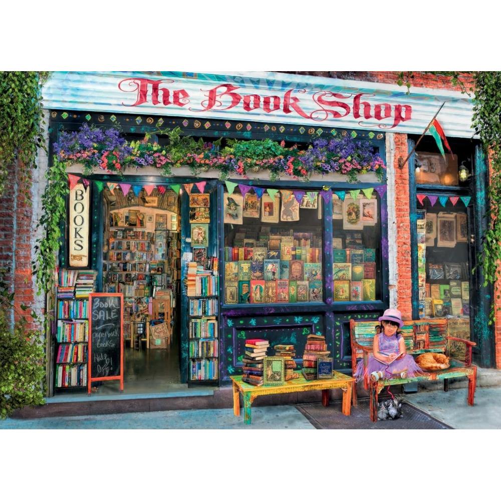 image:imageRavensburger The Bookshop Puzzle 1000 Piece Jigsaw Puzzle for Adults Unique Puzzle Piece Design AntiGlare Surface Premium Quality Materials Great Gift OptionOriginal Packaging