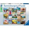 Ravensburger Coastal Collage 1500 Piece Jigsaw Puzzle for Adults – 16820 – Every Piece is Unique, Softclick Technology Means Pieces Fit Together Perfectly