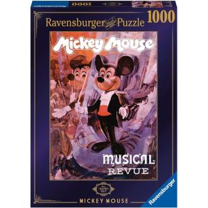 Ravensburger Disney Treasures from The Vault Mickey Mouse Musical Conductor 1000 Piece Jigsaw Puzzle for Adults – Every Piece is Unique, Softclick Technology Means Pieces Fit Together Perfectly