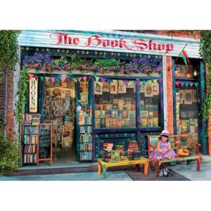 Ravensburger The Bookshop Puzzle – 1000 Piece Jigsaw Puzzle for Adults | Unique Puzzle Piece Design | Anti-Glare Surface | Premium Quality Materials | Great Gift Option(New Packaging)