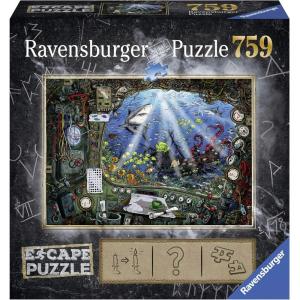 Ravensburger Escape Puzzle Submarine – 759 Piece Jigsaw Fun for Kids and Adults 12+ | Unique Escape Room Experience | Precision Fit Pieces for Puzzle Lovers(Submarine)