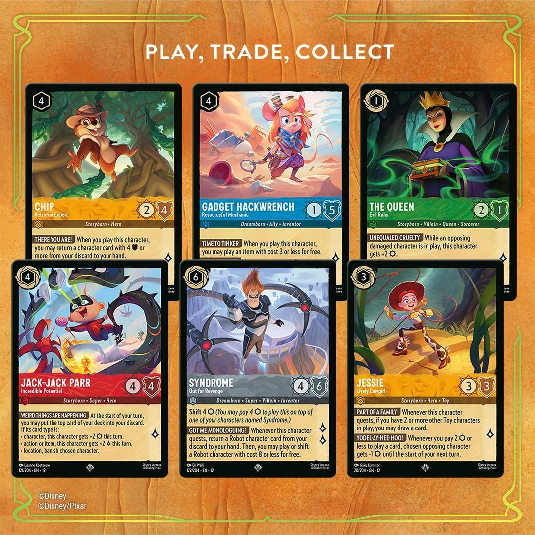 image:imageRavensburger Disney Lorcana TCG Wilds Unknown Single Booster Pack 12 Cards Packaging May Vary Ideal for Ages 8