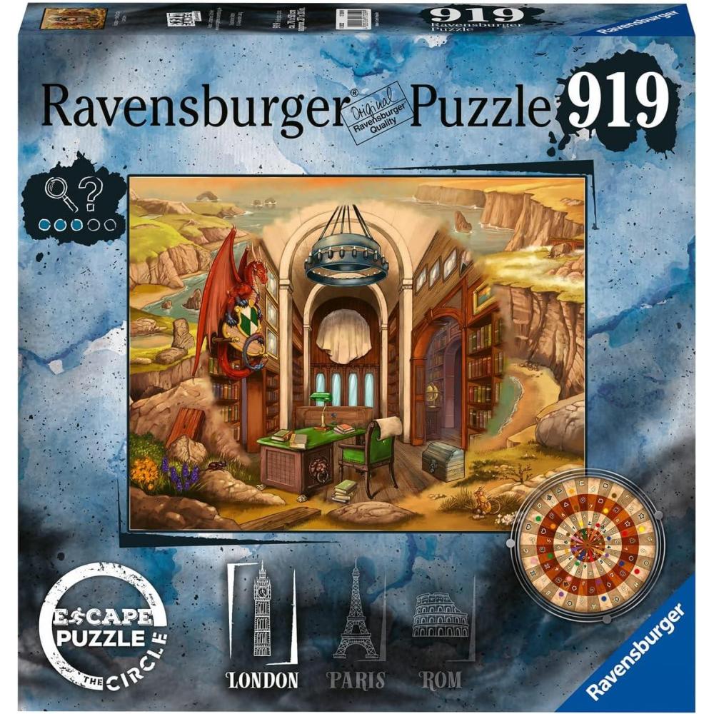 image:imageRavensburger Escape The Circle London 919 Piece Escape Room Jigsaw Puzzle for Adults Story Driven Experience Premium Quality Group Activity FSC Certified