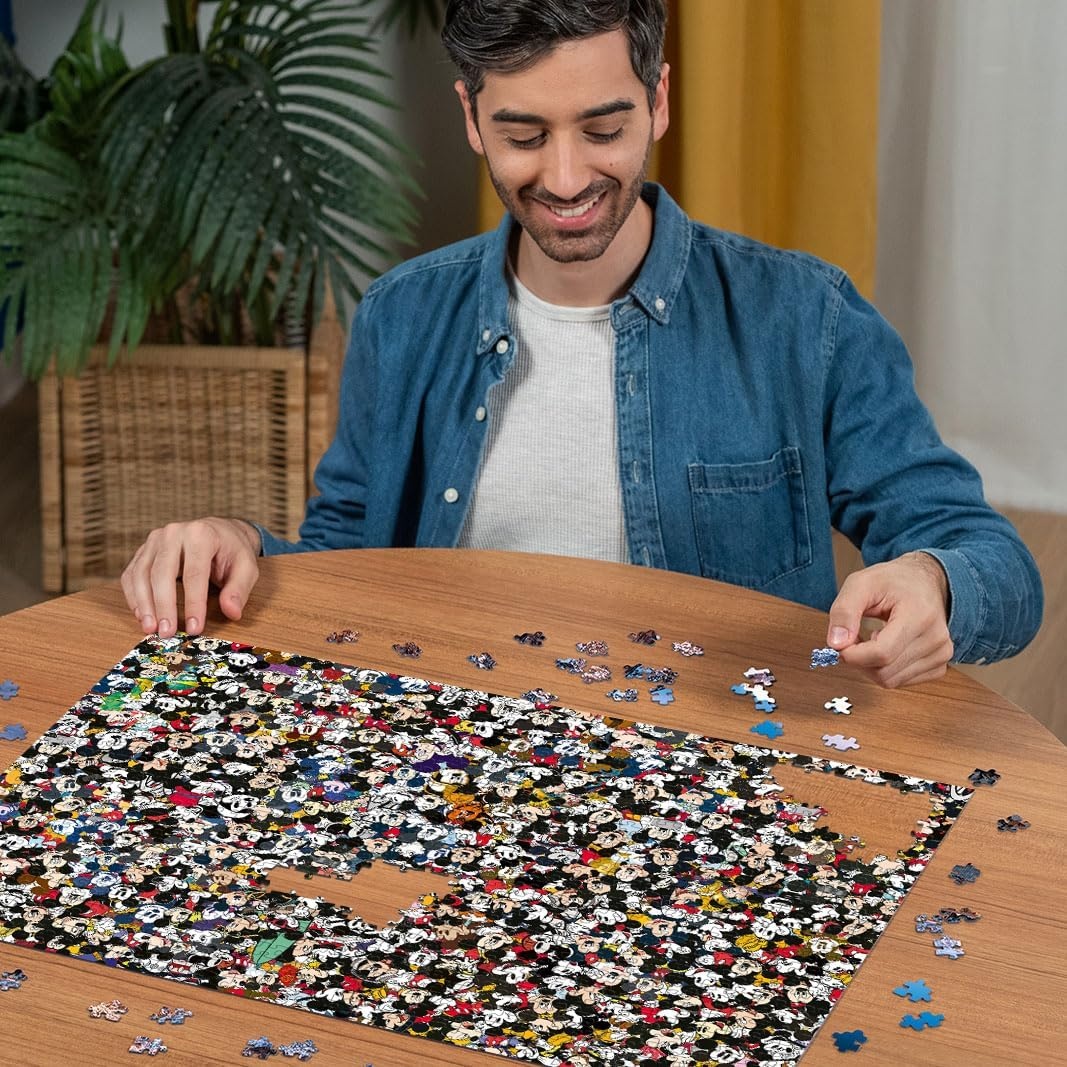 image:imageRavensburger Disney Mickey Mouse Challenge 1000 Piece Jigsaw Puzzle for Adults 12000529 Handcrafted Tooling Made in Germany Every Piece Fits Together PerfectlyNew Packaging