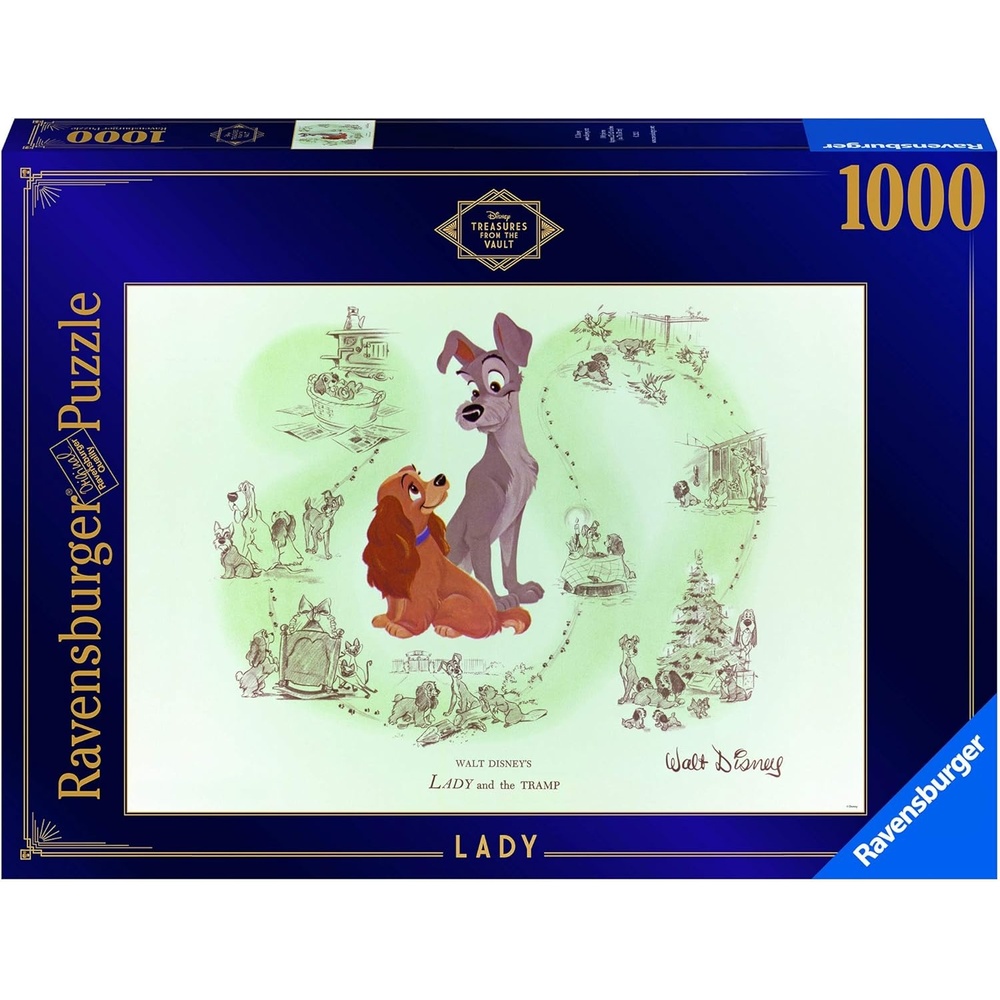 image:imageRavensburger Disney Treasures from The Vault Lady 1000 Piece Jigsaw Puzzle for Adults  16863  Every Piece is Unique Softclick Technology Means Pieces Fit Together Perfectly  Amazon Exclusive