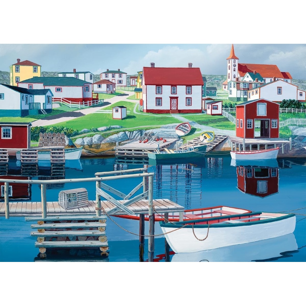 image:imageRavensburger Greenspond Harbor 1000 Piece Jigsaw Puzzle for Adults 12000558 Handcrafted Tooling Made in Germany Every Piece Fits Together PerfectlyNew Packaging