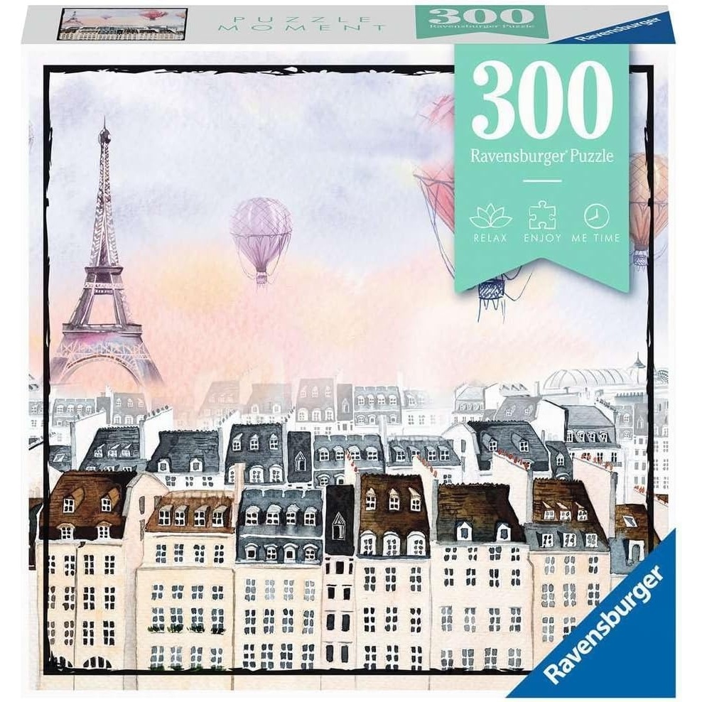 image:imageRavensburger Puzzle Moment Balloons 300 Piece Jigsaw Puzzle for Adults  12968 Every Piece is Unique Softclick Technology Means Pieces Fit Together Perfectly